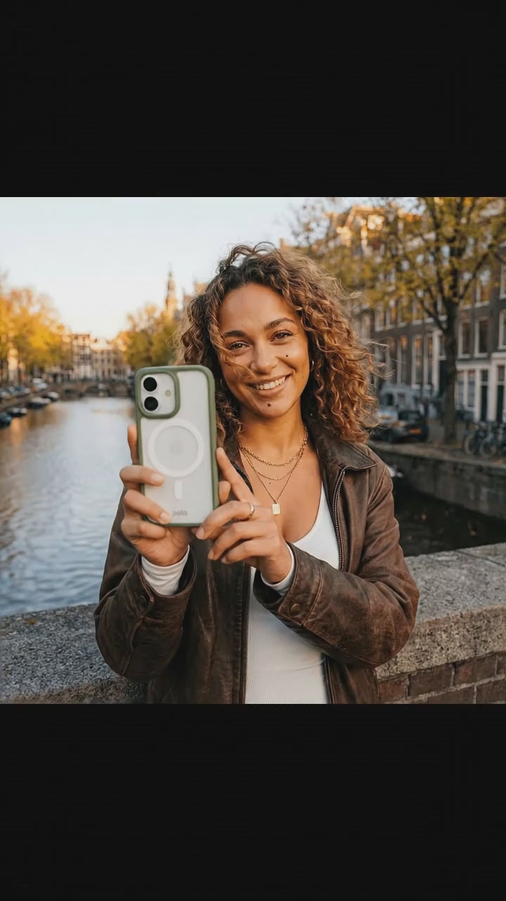 Clear iPhone 17 Case with Forest Floor Ridge (MagSafe Included) - Product video demonstration