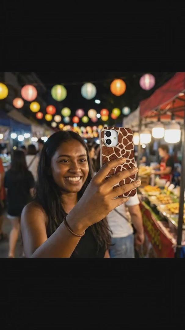 Seashell Giraffe iPhone 16 Case - Product video demonstration