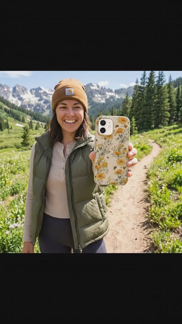 Seashell Vintage Bee iPhone 15 Case - Product video demonstration