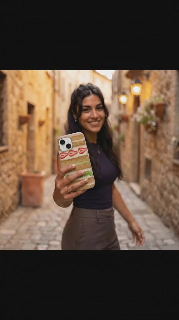 Seashell Fruit Cake iPhone 17 Pro Case - Product video demonstration