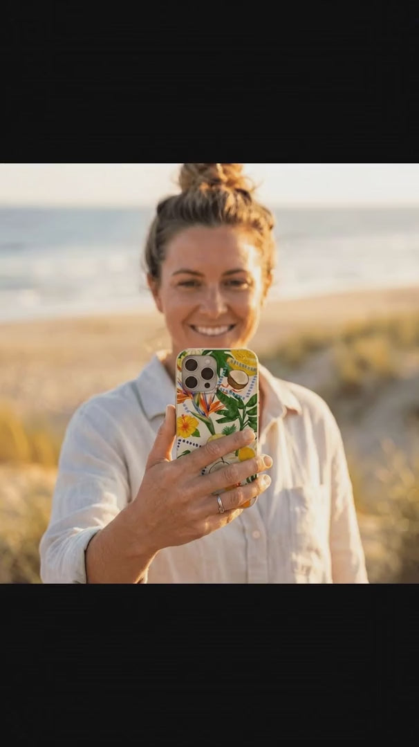 Seashell Tropics iPhone 16 Case - Product video demonstration