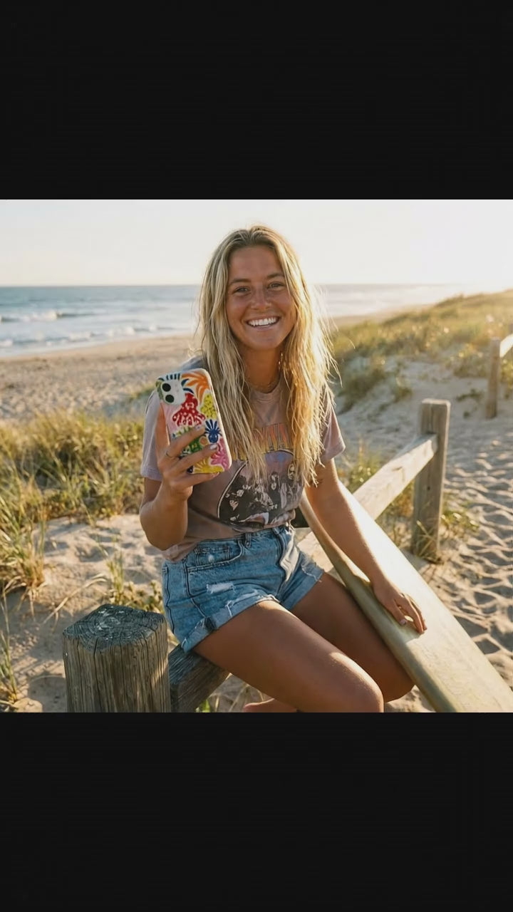 Seashell Octopi iPhone 17 Case - Product video demonstration