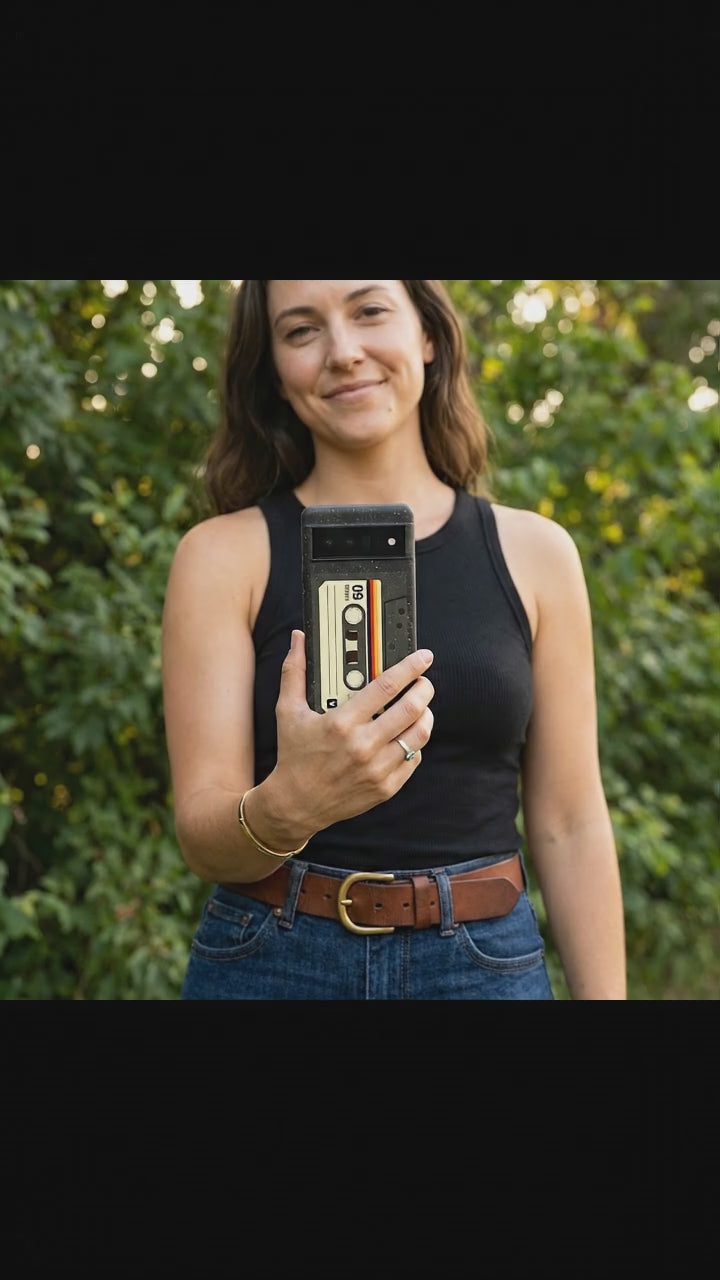 Black Cassette Google Pixel 8 Case - Product video demonstration