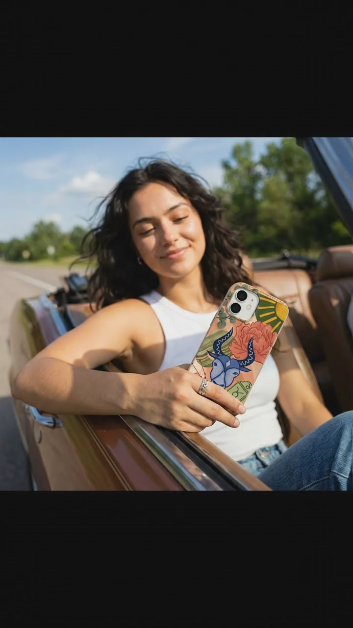 Seashell Taurus Bull iPhone 17 Case - Product video demonstration