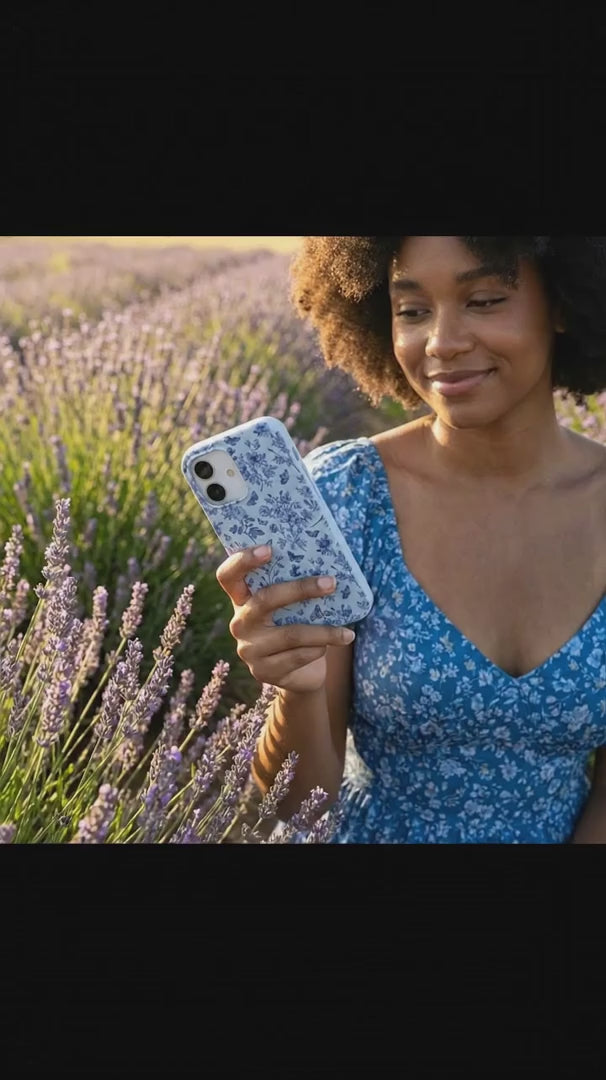 Powder Blue Porcelain iPhone 16 Pro Max Case - Product video demonstration