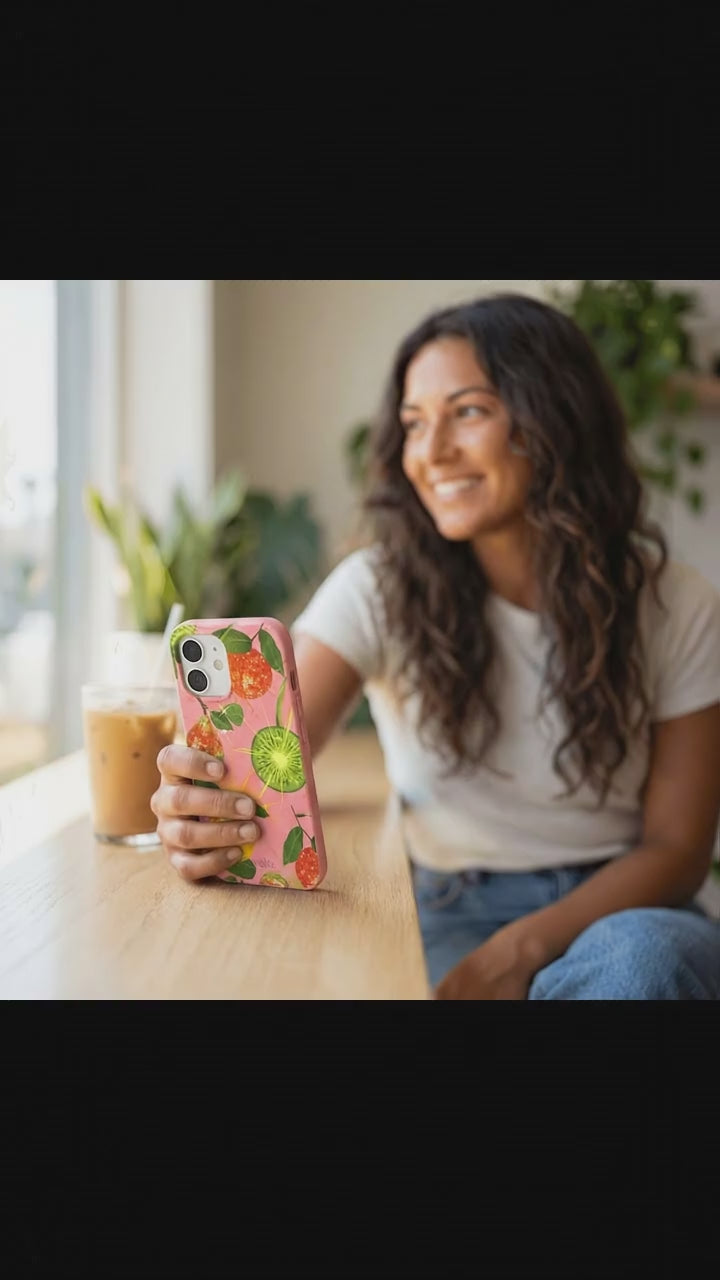 Bubblegum Pink Disco Fruity iPhone 17 Case - Product video demonstration