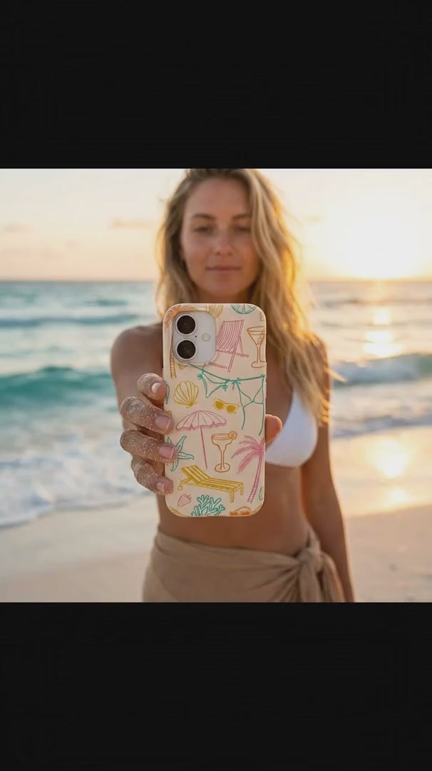Seashell Coastal Club iPhone 15 Pro Case - Product video demonstration