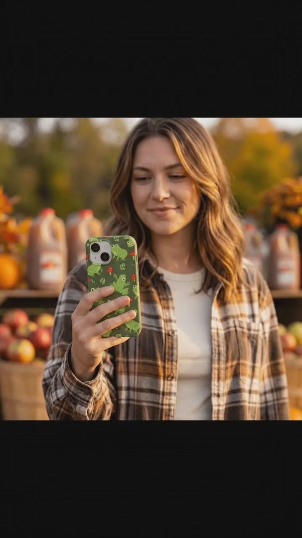 Forest Floor Frog Folk iPhone 15 Pro Case - Product video demonstration