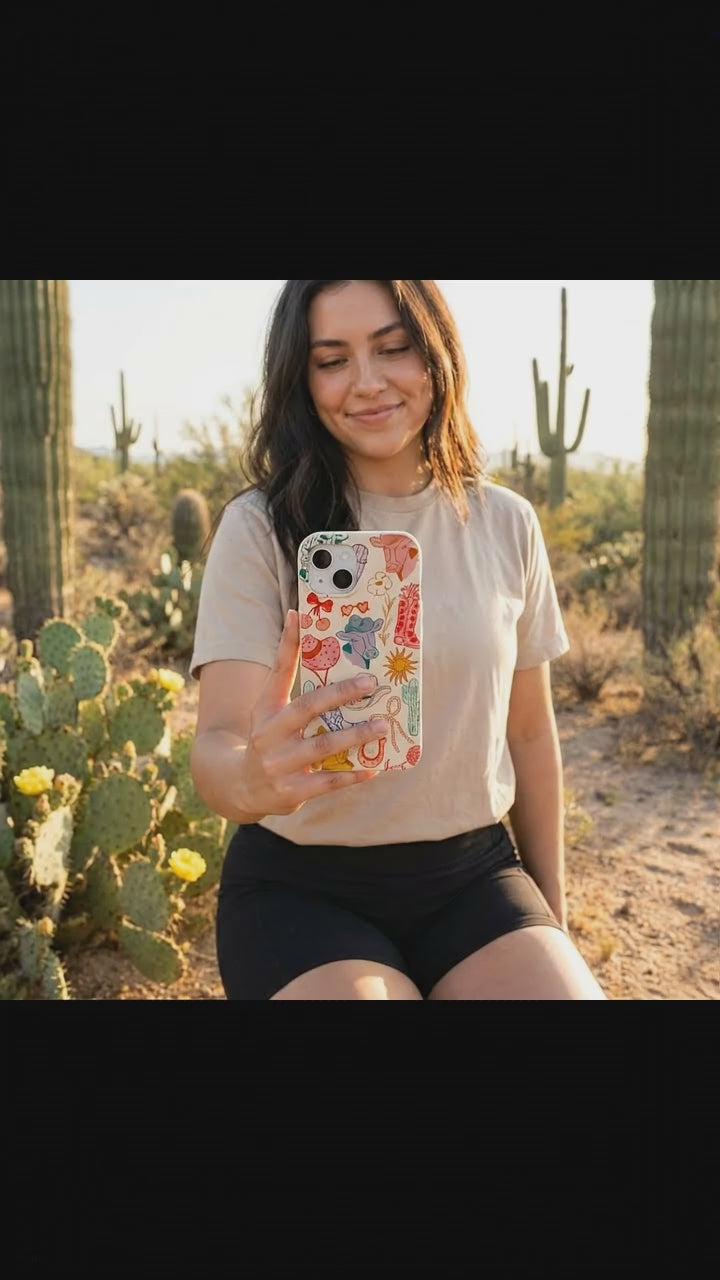 Seashell Retro Rodeo iPhone 17 Case - Product video demonstration