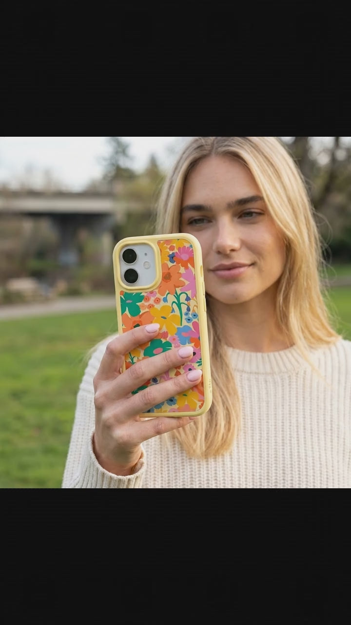 Clear Bright Spring iPhone 17 Case With Sunbeam Ridge (MagSafe included) - Product video demonstration