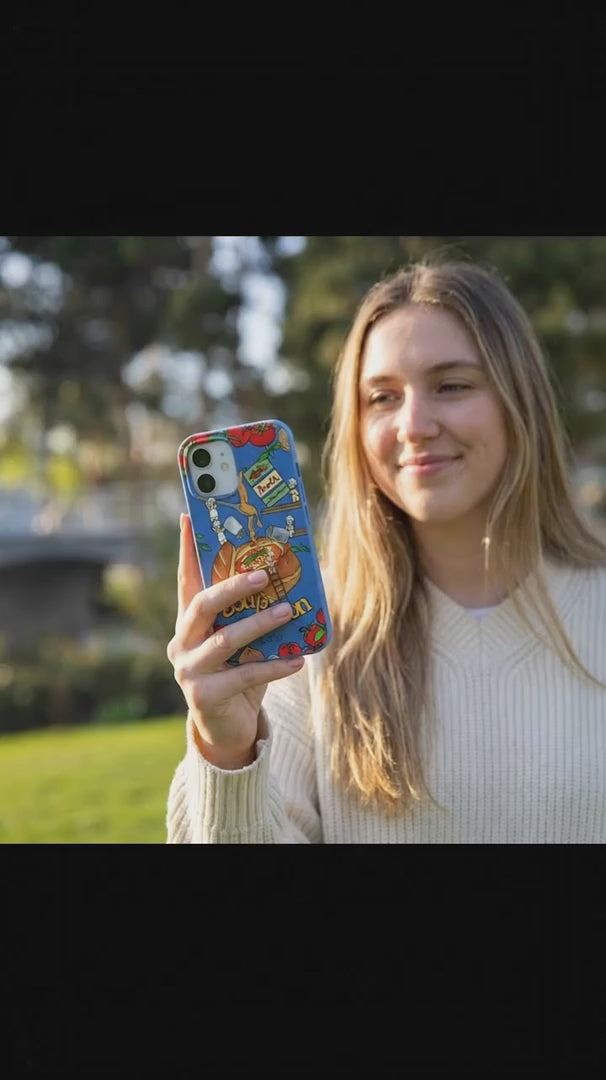 Electric Blue Soup Season iPhone 15 Pro Case - Product video demonstration