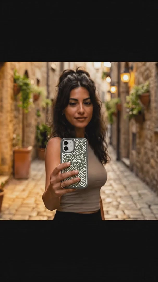 Clear Fern Dreams iPhone 17 Pro Case With Noir Ridge (MagSafe included) - Product video demonstration