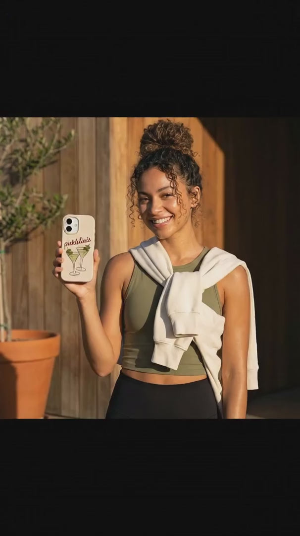 Seashell Pickletinis iPhone 15 Case - Product video demonstration