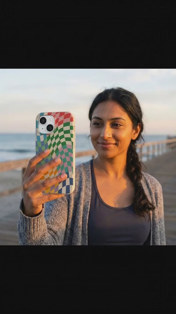 Seashell Patchwork iPhone 15 Pro Case - Product video demonstration