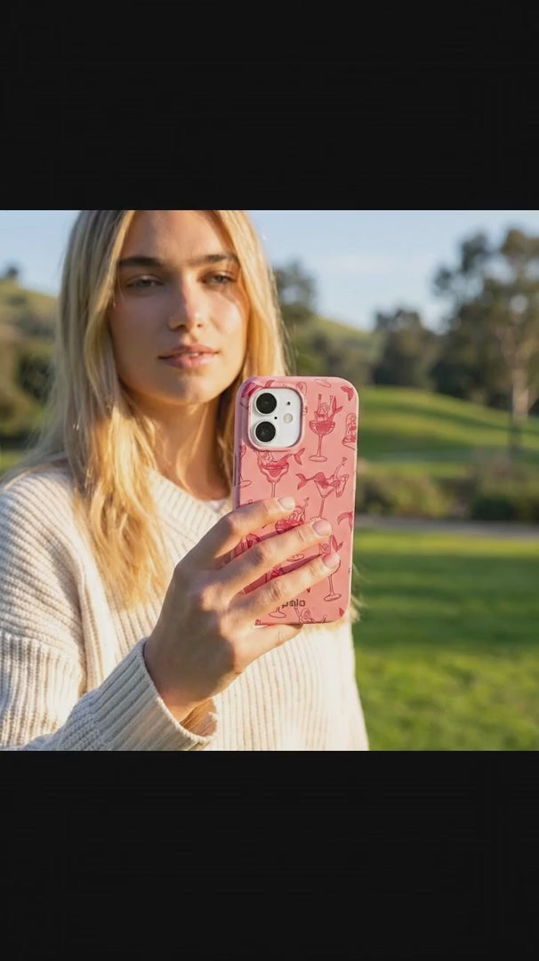 Bubblegum Pink Mermaid Cocktail iPhone 16 Pro Case - Product video demonstration