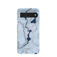 Powder Blue Contour Lines Google Pixel 8 Case