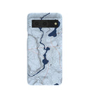 Powder Blue Contour Lines Google Pixel 8 Case
