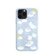 Powder Blue Fluffy Flower iPhone 11 Pro Case