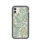 Clear Herbarium iPhone 11 Case With Black Ridge