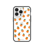 Clear Oranges iPhone 13 Pro Case With Black Ridge
