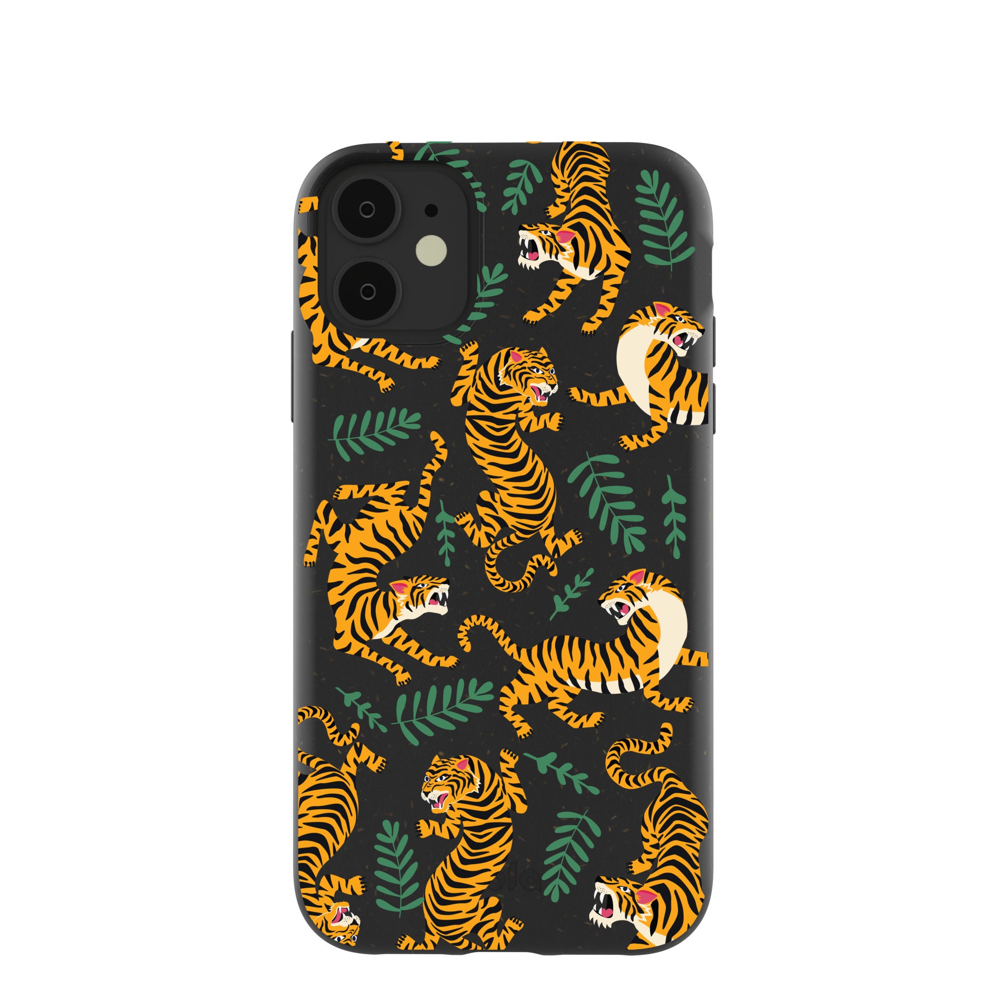 Black Playful Tigers iPhone 11 Case Pela Case