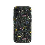 Black Shadow Blooms iPhone 12 Mini Case