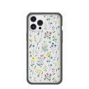 Clear Shadow Blooms iPhone 12 Pro Max Case With Black Ridge