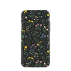 Black Shadow Blooms iPhone X Case