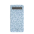 Powder Blue Sky Leopard Google Pixel 6a Case