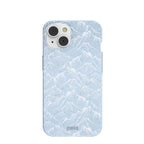 Powder Blue Snowy Mountains iPhone 14 Case