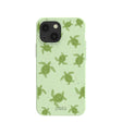 Sage Green Tiny Turtles iPhone 13 Mini Case